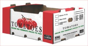 25# Hand Fold Die Cut Tomato Carton